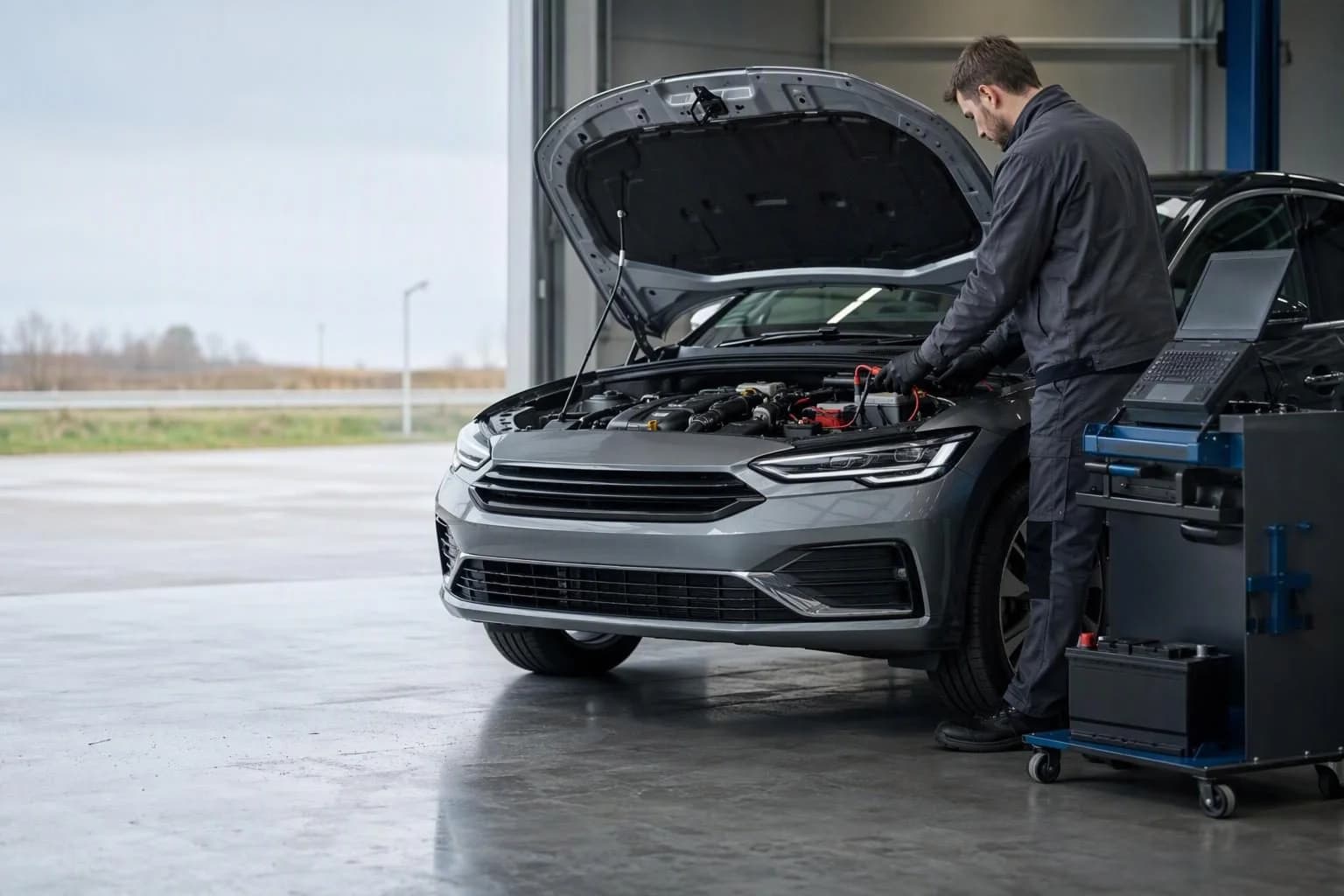 Illustration for the article: Car changed behaviour after battery replacement - what to check