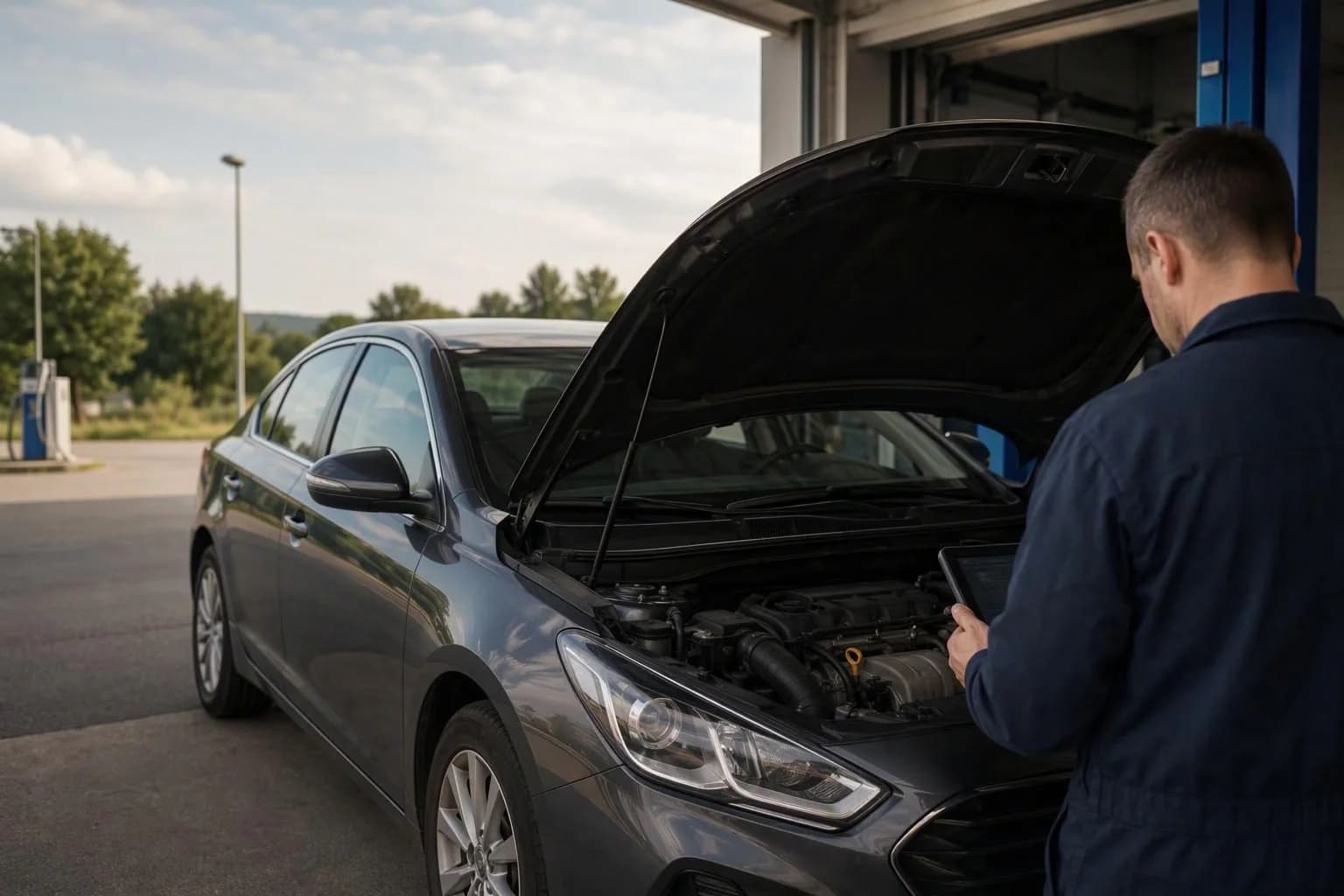 Illustration for the article: Check engine light comes on after refuelling - what to check