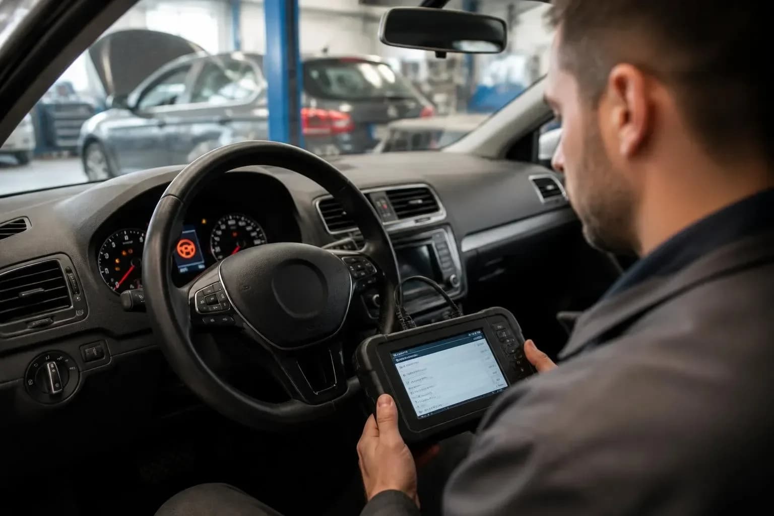 Steering hard to turn or power assist warning