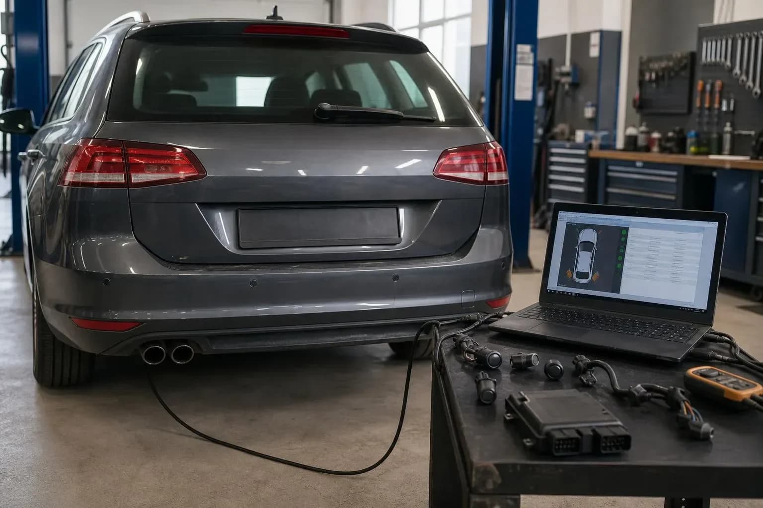 Parking sensors beeping with no obstacle