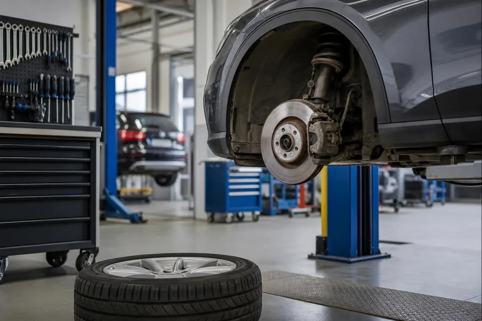 Steering wheel vibrations: wheels or suspension?