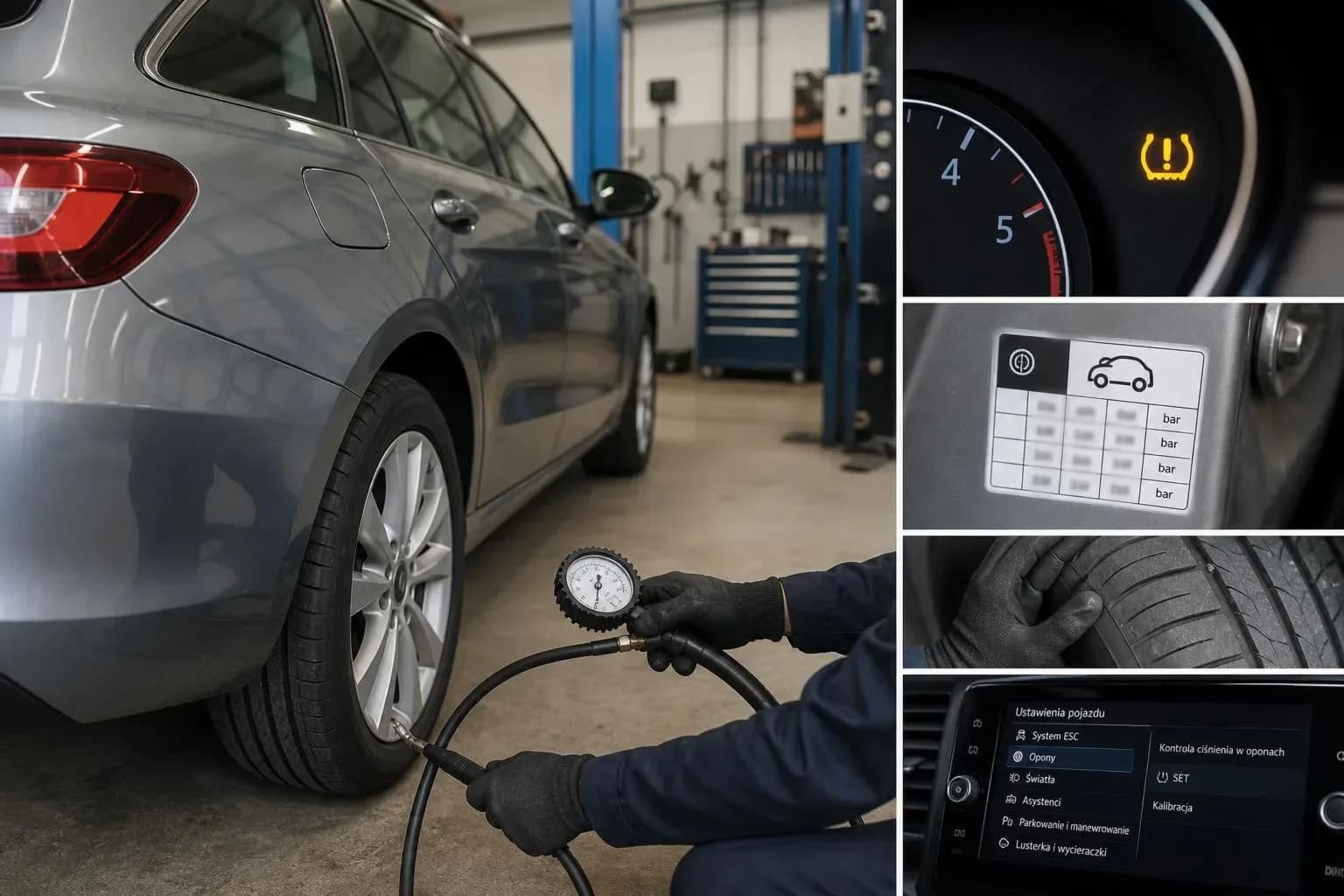 Tyre pressure warning light: what to do?