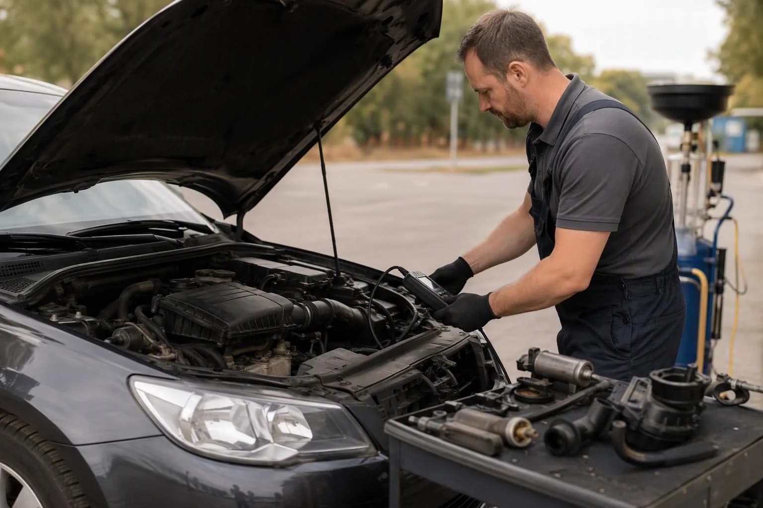 Illustration for article: Car stalls at idle or when decelerating - what to check