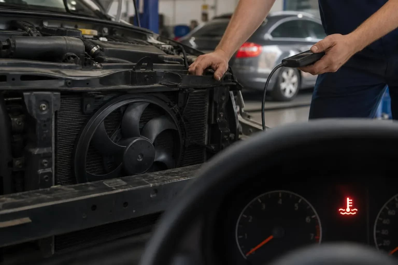Radiator fan runs after engine off — is it normal?