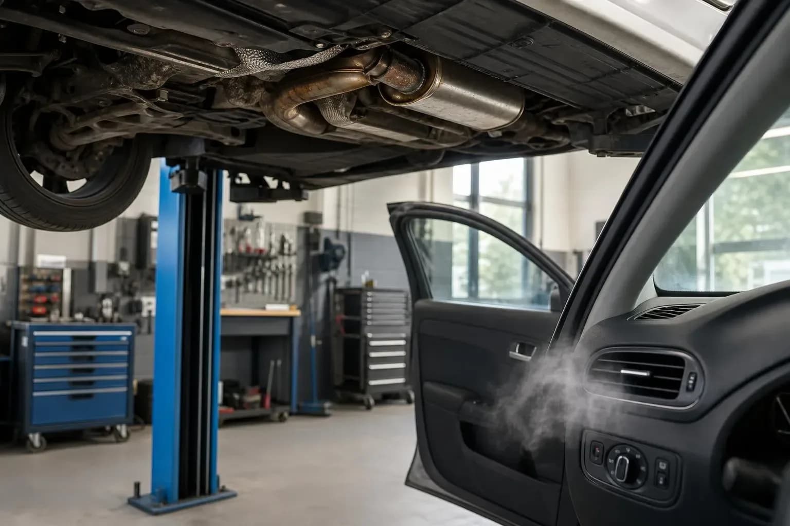 Exhaust smell in the cabin: can you drive?